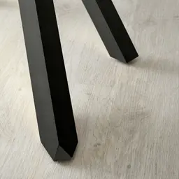 Lola Black Dining Table - Glass Top