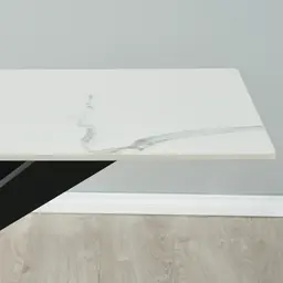 Lena White Sintered Stone Sideboard 