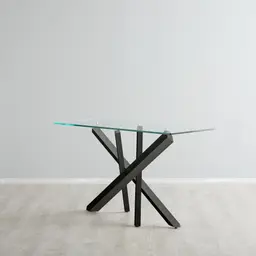 Lola Black Glass Sideboard 