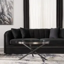 Sandringham Black Nickel Coffee Table 