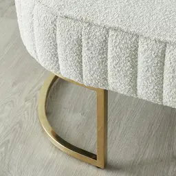 Hilda II Cream Boucle Ottoman 