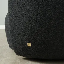Everett Black Boucle 2 Seater Sofa 