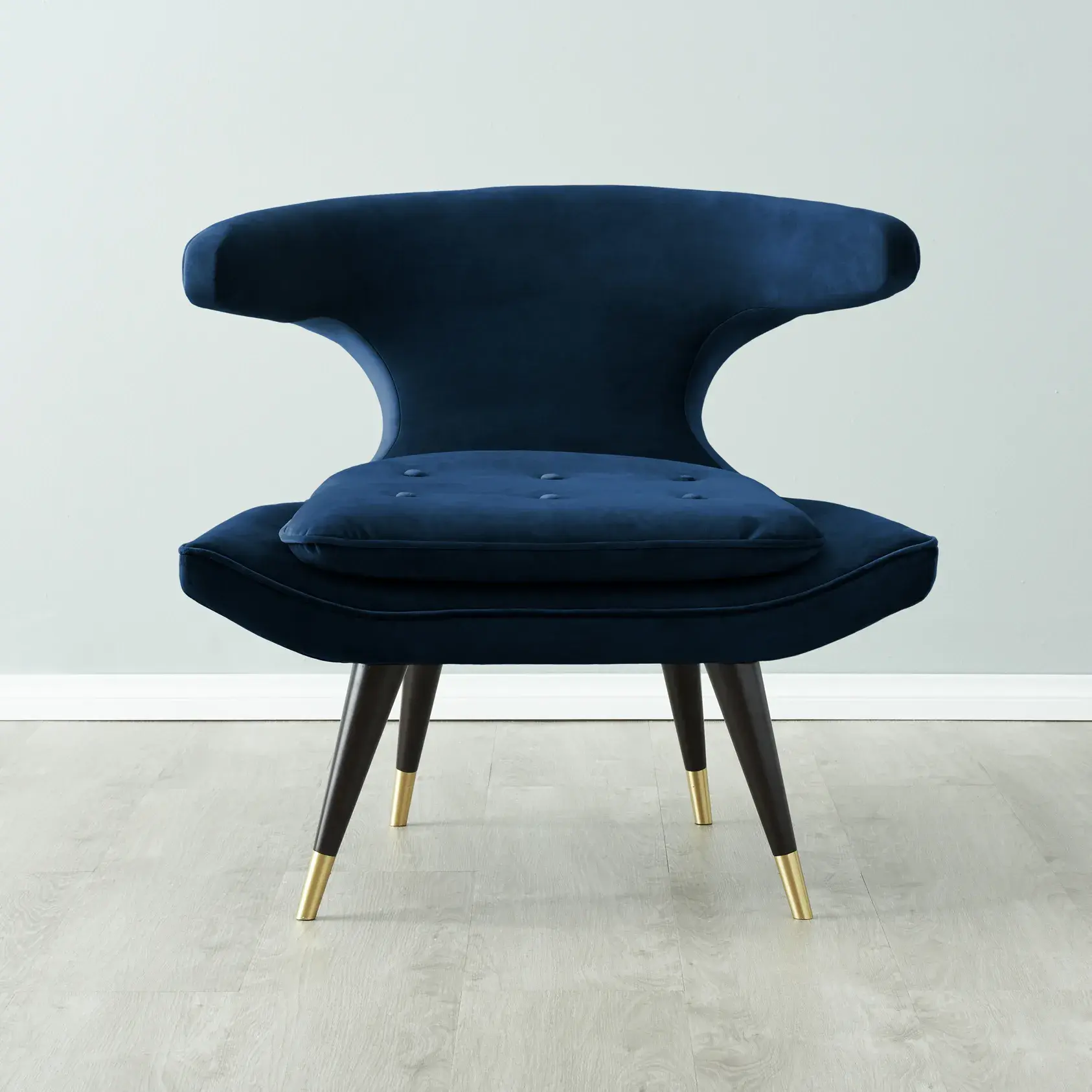 Tarrington Navy Blue Velvet Occasional Chair
