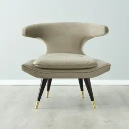 Tarrington Beige Velvet Occasional Chair