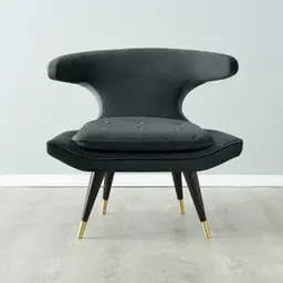 Tarrington Charcoal Velvet Occasional Chair