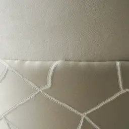 Anya Cream Velvet with Back Pattern Occasional Chair