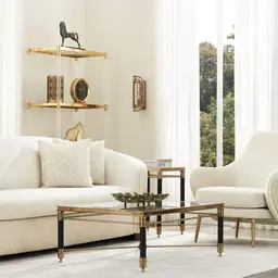 Anya Cream Velvet with Back Pattern Occasional Chair