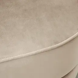 Crown Beige Velvet Occasional Chair