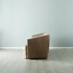 Crown Beige Velvet 3-Seater Sofa