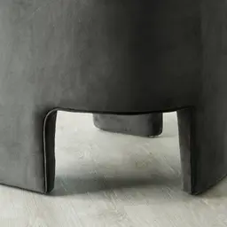 Esther Charcoal Velvet Armchair