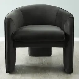 Esther Charcoal Velvet Armchair