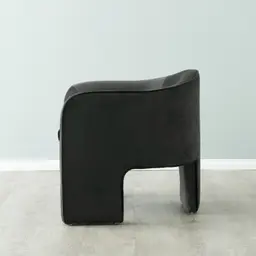 Esther Charcoal Velvet Armchair