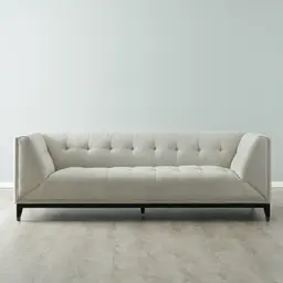 Humphrey Ash Grey Fabric 3-Seater Sofa