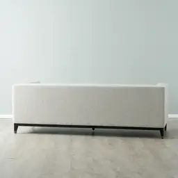 Humphrey Ash Grey Fabric 3-Seater Sofa