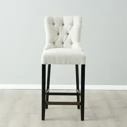 Saxon Cream Boucle Bar Stool