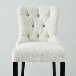 Saxon Cream Boucle Bar Stool