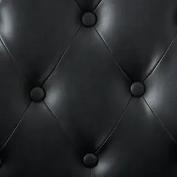 Saxon Black Vegan Leather Dining Chair