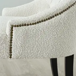 Saxon Cream Boucle Dining Chair  