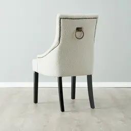 Saxon Cream Boucle Dining Chair  