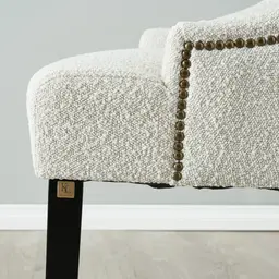 Saxon Cream Boucle Dining Chair  