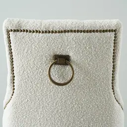 Saxon Cream Boucle Dining Chair  