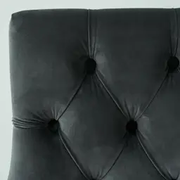 Saxon Charcoal Velvet Dining Chair 