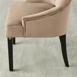 Saxon Beige Velvet Dining Chair  