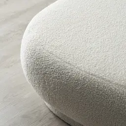 Carlos Cream Turrel Ottoman