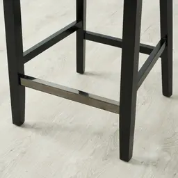 Viktor Black Velvet Bar Stool