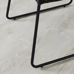 Quinn Charcoal Boucle Dining Chair - Black Legs