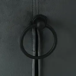 Quinn Charcoal Velvet Dining Chair - Black Legs