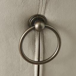 Quinn Beige Velvet Dining Chair - Brass Colour Legs