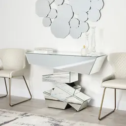 Quinn Cloud Grey Vegan Leather Dining Chair - Brass Colour Legs