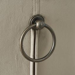 Quinn Beige Velvet Barstool - Brass Colour Legs