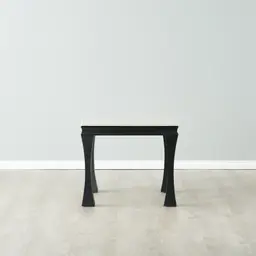 Melody Marble Side Table - Black Legs