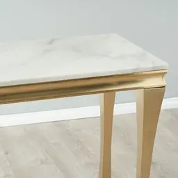 Melody Marble Sideboard - Brush Champagne Gold Legs