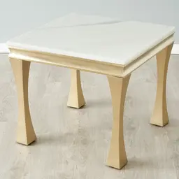 Melody Marble Side Table - Brushed Champagne Gold Legs
