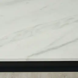 Melody Marble Dining Table  - Black Legs 200cm x 100cm