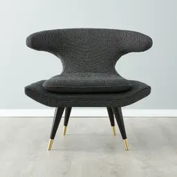Tarrington Cosmos Black Woven Fabric Occasional Chair