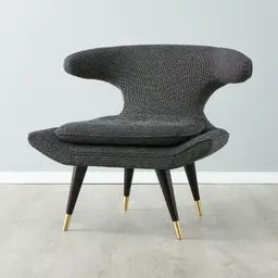 Tarrington Cosmos Black Woven Fabric Occasional Chair