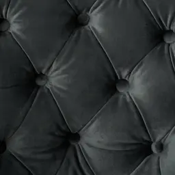 Sonja Charcoal Velvet Occasional Chair - Brushed Black Nickel Stainless Steel Legs