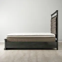 Solitude Brushed Black King Bed
