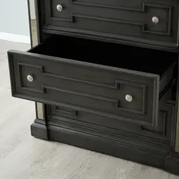 Solitude Brushed Black Tallboy