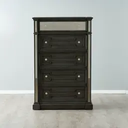 Solitude Brushed Black Tallboy