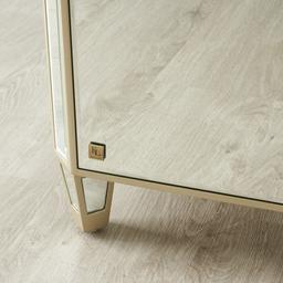 Madeleine Mirror Bedside Table - Champagne Gold Frame