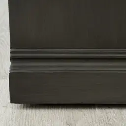 Solitude Brushed Black Bedside Table