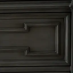 Solitude Brushed Black Bedside Table