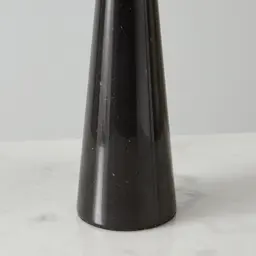 Nadia Black Marble Table Lamp - Black Fabric Lamp Shade