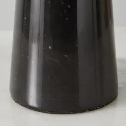 Nadia Black Marble Table Lamp - Black Fabric Lamp Shade