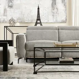 Ambrose II Grey 2 Seater Electric Recliner